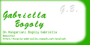 gabriella bogoly business card